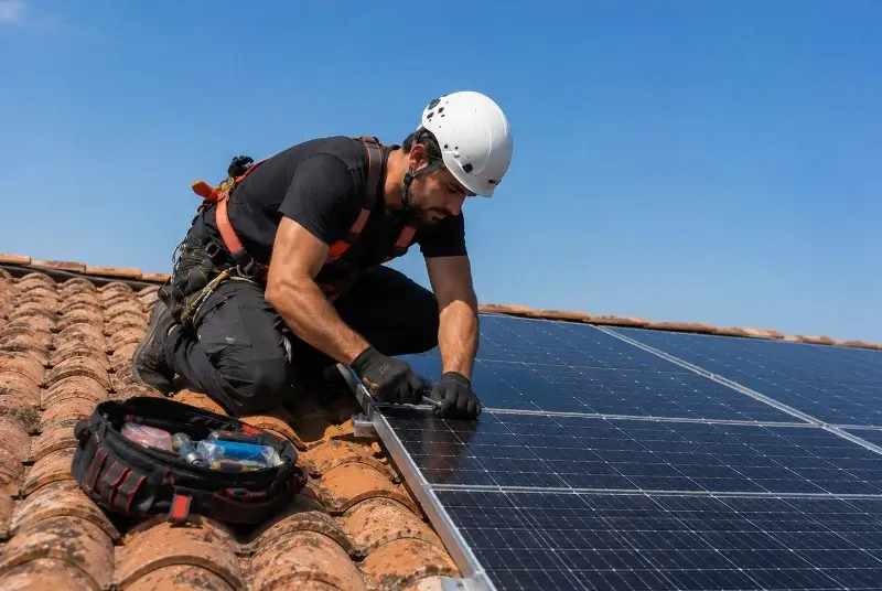 Maintenance et monitoring de panneaux solaires à Brécé