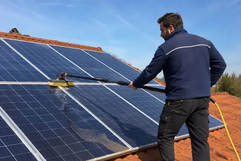 Nettoyage et entretien de panneaux solaires à Brécé